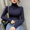 Kobiety dla kobiet wysokie szyi Turtleeck Designer Woman Sweater Bluzka Koszulki Women Tops Lady Slim Skoczki S-3XL L230725