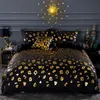 White Luxury European Royal Gold Embroidery Bedding Set 3D Duvet Cover Bed Sheet Single Double Queen Size Bedspread cases L230704