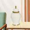 Bottiglie di stoccaggio Vaso di zenzero in ceramica cinese Artigianato Vaso di fiori Tempio per collezione di decorazioni per la camera da letto della mensola della scrivania