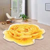 Tapis 3D solide fleur forme tapis de sol chambre salon style chinois tapis chevet yoga tapis de sol étude chaise tapis décoration de la maison R230725