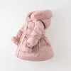 Manteau en duvet Dave Bella hiver vêtements pour enfants filles veste en duvet de canard mode à capuche enfants vêtements d'extérieur chauds DBK4226013 HKD230725