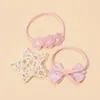 Accessori per capelli 7Pcs/Set Bowknot Head Band Born Baby Vari stili Fasce per capelli Nylon morbido per bambine senza cuciture