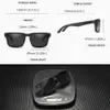 KDEAM Original Brand Design Polarised Men's High Quality Square Fashion Women's 30 Color Choices 230725