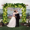 Flores decorativas 2,3m Folhas de Seda Trepadeira Falsa Folha Verde Ivy Vine 3m Luzes de Corda de LED Para Festa de Casamento em Casa Guirlanda Pendurada Artificial