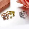 Fransız Moda Messik Lucky Move Diamonds Ring Çift Tam Elmas Kadın Bilezik Kolye Düğün Tasarımcı Takı MKS-048