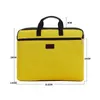 Briefcases Portable document bag canvas A4 office zipper large capacity men women handbag multi layer information briefcase meeting 230724