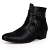 Boots Men Boots Winter Leather Short Boot British Style Shoes Flat Heel Work Boot Motorcycle Short Boots Casual Ankle Shoes wed4 230724