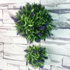 Fiori decorativi 1PC simulato pianta verde lavanda ciondolo palla fiore artificiale ornamento fai da te soggiorno camera da letto porta decorazioni per la casa