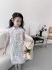 Robes de fille 2023 filles robe motif floral Style chinois haute qualité enfants vêtements