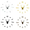 Wall Clocks 3D DIY Mirror Clock Frameless Sticker Mute For Home Decor Gift