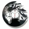 Relógios de parede THE DIVERS Record Clock Modern Home Vintage Decoration 3D Decorative Hanging Art Decor