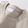 Bluzy bluzy damskie Wavlatii Kobiety swobodny bawełniany lekki lekki khaki lampart z nadrukiem damskim pullover mody wierzchołki WH2352 230725