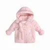 Casaco de penas novo inverno jaqueta de algodão para meninas à prova d'água com capuz casaco infantil roupas exteriores roupas para adolescentes de 5 a 16 anos roupas infantis parka snowsuit HKD230725