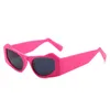 Lunettes de soleil marque de mode personnalisé vache-tête femmes hip-hop oeil de chat filles bonbons couleur concepteur UV400