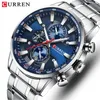 Wristwatches Watches for Men Top Luxury Brand CURREN Quartz Mens Watch Sport Waterproof Wrist Chronograph Date Relogio Masculino 230724