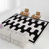 Carpets Living Room Carpet Checkerboard Art Home Decor Fluffy Plush Bedroom Rug Wave Coffee Table Mat Customize Tapete R230725