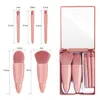 Makeup Tools Mini Makeup Brushes Set Mirror Soft Fluffy for Cosmetics Foundation Powder Eyeshadow Kabuki Blending Makeup Brush Beauty Tool 230724