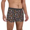 Caleçon Hommes Teckel Et Frites Chien Sous-Vêtements Animal Sexy Boxer Briefs Shorts Culotte Mâle Polyester Plus La Taille