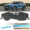 Car Sunshade for Audi Q3 F3 2019 ~ 2022 Hatislip Leather Mat Dashboard Pad Sunshade Dashmat حماية ملحقات سيارة السجاد Sline RS X0725