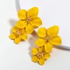 Stud Earrings Sold Color Flower Shape Fresh Garden Style For Women Fashion Casual Girls Lovely Jewelry