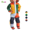 Down Coat Hiheart Kids Ski Suit Jumpsuit Snowboard Overalls Winter Warm Windproof Waterproof Ski Clothing Outdoor Sportswear Patchwork HKD230725