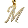 Capital Initial M Letter ketting voor vrouwen Silvergold kleur alfabet hanger kettingnaam sieraden cadeau voor HER8342723