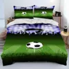 3D Soccer Football Comforter Set biancheria da letto Copripiumino Set copripiumino Copripiumino King Queen Size Set biancheria da letto per bambino adulto L230704