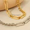 Collares pendientes SALVAJE GRATIS Cadenas de Empalme Geométricas de Moda Collares de Acero Inoxidable para Mujeres Gargantilla Punk Declaración Joyería Impermeable J230725