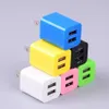 Portable Travel Power Adapter 5V 1A Wall Charger Charging Plug for iPhone Samsung Huawei Moto Nokia Universal Dual USB Ports Charging Charger in OPP Bag