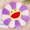 Girasole Fiore Peluche Cuscino Kawaii Sorriso Luce del sole Confortevole Peluche Bambola morbida Gatto Pet Cuscino per divano Tappetino Cuscino Decorazioni per la camera da letto di casa