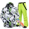 Skijacken Skianzug Herren Marken Winter Winddicht Wasserdicht Thermo Schneejacke und Hosen Sets Skibekleidung Snowboard 230725