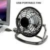 Objets décoratifs Figurines Portable USB Rotation à 360 degrés Mini Ventilateur Petit Bureau 4 Lames Refroidisseur DC 5V Ultra Silencieux PC Ordinateur Portable Refroidissement Accessoire 230725