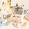 Bolsas de cosméticos Estojos Bolsa de grande capacidade para mulheres À prova d'água Lavagem de viagem Maquiagem Meninas Adesivos DIY Organizador de beleza Kawaii 230725