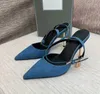 Klassiska sandaler Designer Womens Shoes Heel Toe Cap Ladies Dress Shoe Top Quality 10.5cm High Heeled Sandal