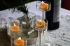 Andra evenemangsfestleveranser Glasljushållare Set Tealight Holder Home Decor Wedding Table Centerpieces Crystal Dinner Table Setting 230725