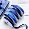 Подарочная упаковка Blue Series Polyester Grosgrain Ribbon Roll-100 Yards для ремесленных орнаментов для клавишного чаша браслет для волос аксессуары свадьба LL