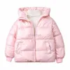 Women's Down Parkas 2023 Vinter Ny baby Tjockad bomullsajackan pojkar och flickor Bright Face Hooded Down Jacket Children's Coat HKD230725