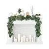 Decoratieve Bloemen Kunstmatige Eucalyptus Garland Met Wilgenbladeren Lichte Geur Bruiloft Achtergrond Boog Thuis Kamer Tuin Groen Decoratie