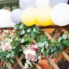 Decoratieve Bloemen Kunstmatige Eucalyptus Garland Met Wilgenbladeren Lichte Geur Bruiloft Achtergrond Boog Thuis Kamer Tuin Groen Decoratie