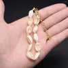Collier boucles d'oreilles ensemble naturel blanc coquille perle conque forme Bracelet pour femmes hommes bijoux fête cadeau