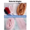 Dekorativa föremål Figurer Handgjorda musprydnad Icke -slutade material Bag Wool Felting Poked Needle Kit Kits Felt Toy Diy Doll Gift 230725