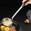 Colheres de Sopa Criativa Colher de Servir Cozinha Cabo Longo Colheres de Mesa de Aço Inoxidável Escumadeira Utensílios de Cozinha Chinesa