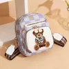 2022 Cinghia larga PU Pelle Cartoon Bear Mini borsette femminili Borsa a tracolla con cerniera a tracolla da donna Borse e borsetta da donna L230704