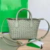 Handväska för kvinnor BVS Totes Loop Camera Bag Bucket Woven Knutt äkta fårskinn med logotyp Shopping Bag Cabat Tote Weave Shoulder Crossbody Soft Leather SF8J