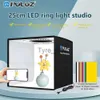 Diffuseurs de flash Puluz Photo Studio Lightbox Portable Photographie Light Box Ring Led Folding Lightbox Tent Box Kit Photo Studio Tabletop Shooting x0724 x0724