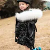 Piumino invernale Nuove ragazze Cappotti Moda Shiny Wing Capispalla Adolescenti Addensare Piumini caldi Abbigliamento per bambini Per 3-10 anni Ragazze Parka lungo HKD230725