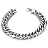 Cuban Link Chain Bracelet for Men Women Couples Stainless Steel Wristbands Boyfreind Husband Punk Style Jewelry 8/10/12/14mm