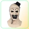 Joker Latex Mask Terrifier Art The Clown Cosplay Masches Horror Full Face Holmet costumi Accessorio Accessorio Carnival Party Props H4085024