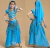 Gymkläder Barn Belly Dance Costume Kids Dress Child Bollywood Costumes For Girl Performance Wear 6 Färger