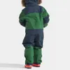 Down Coat Enfants Combinaison De Ski Combinaison De Ski Garçons Filles Automne Hiver Coupe-Vent Chaud En Plein Air Polaire Veste Pantalon Enfants Ski Snowboard Costume HKD230725